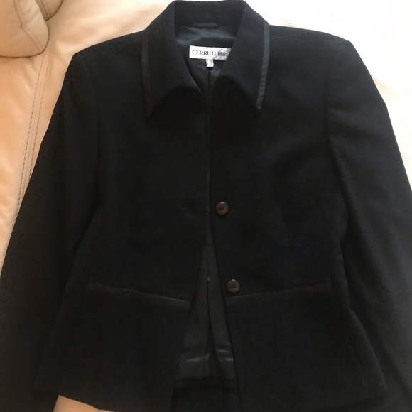 Dark blue authentic Cerutti 1881 jacket and skirt - Picture 6 of 10